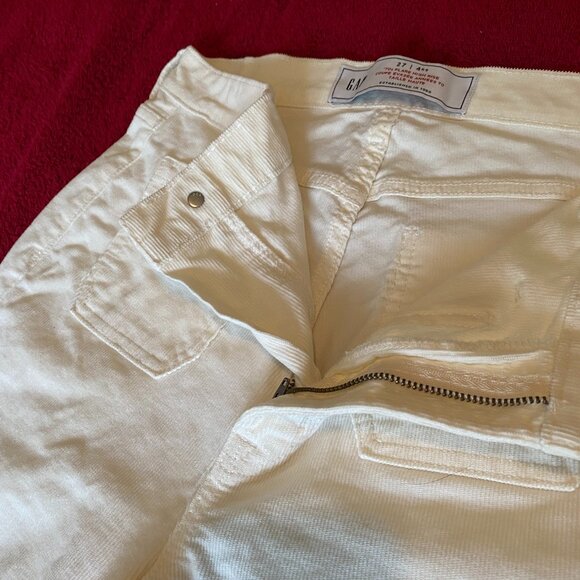 70's (vintage-look) high rise flare corduroy pants - Picture 3 of 13